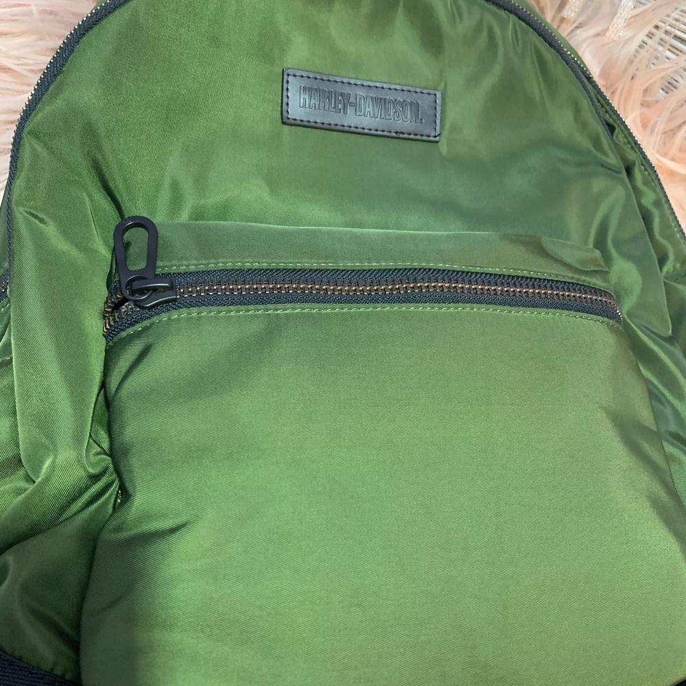 Harley-Davidson Woven Green Backpack - Picture 7 of 10